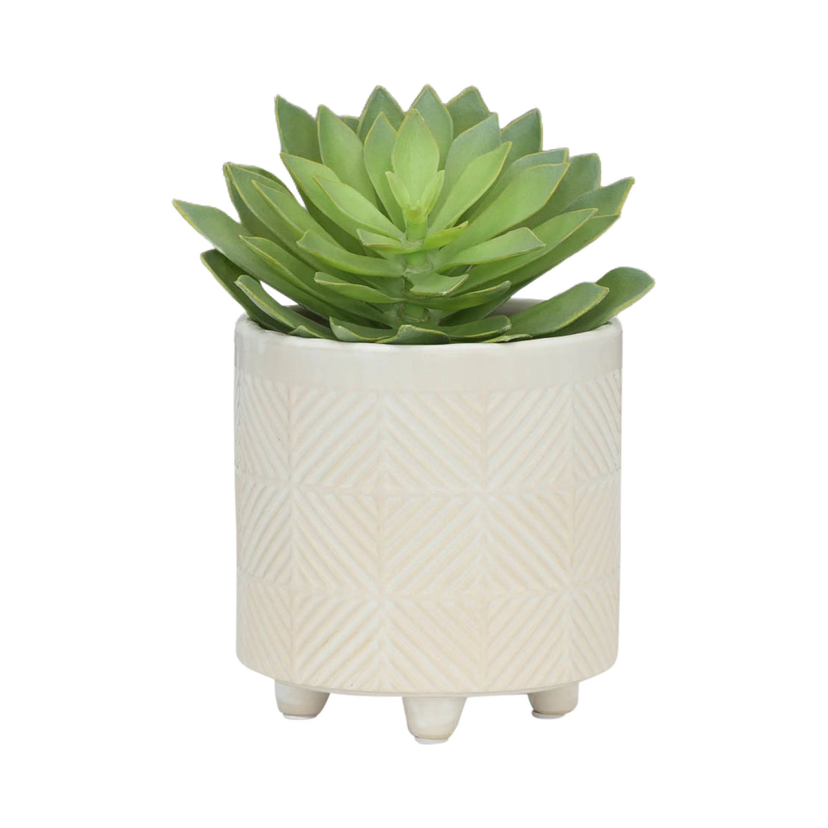 Set Of 2 8" Textured Ceramic Planters S429922