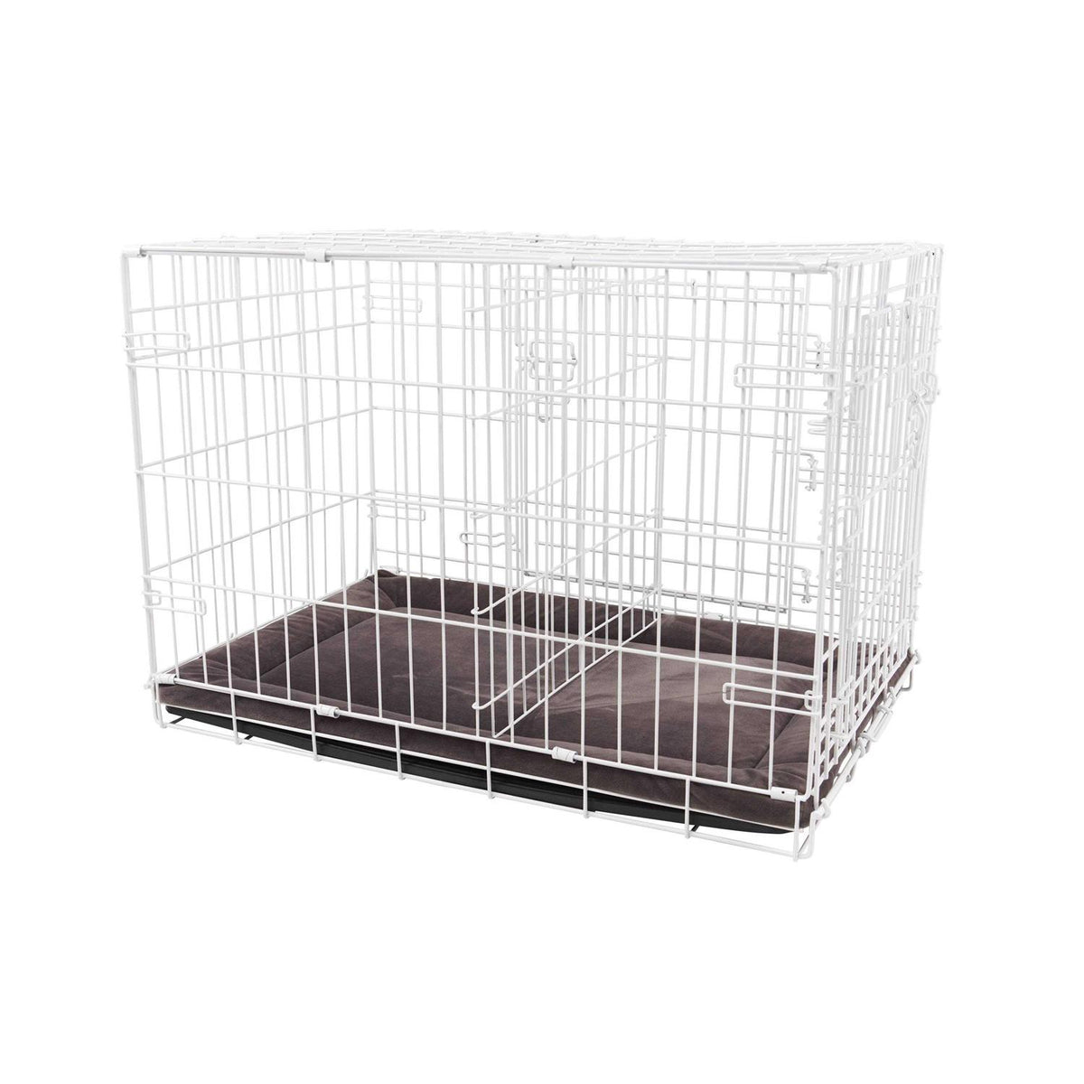 White 2-Door Dog Crate Z55044