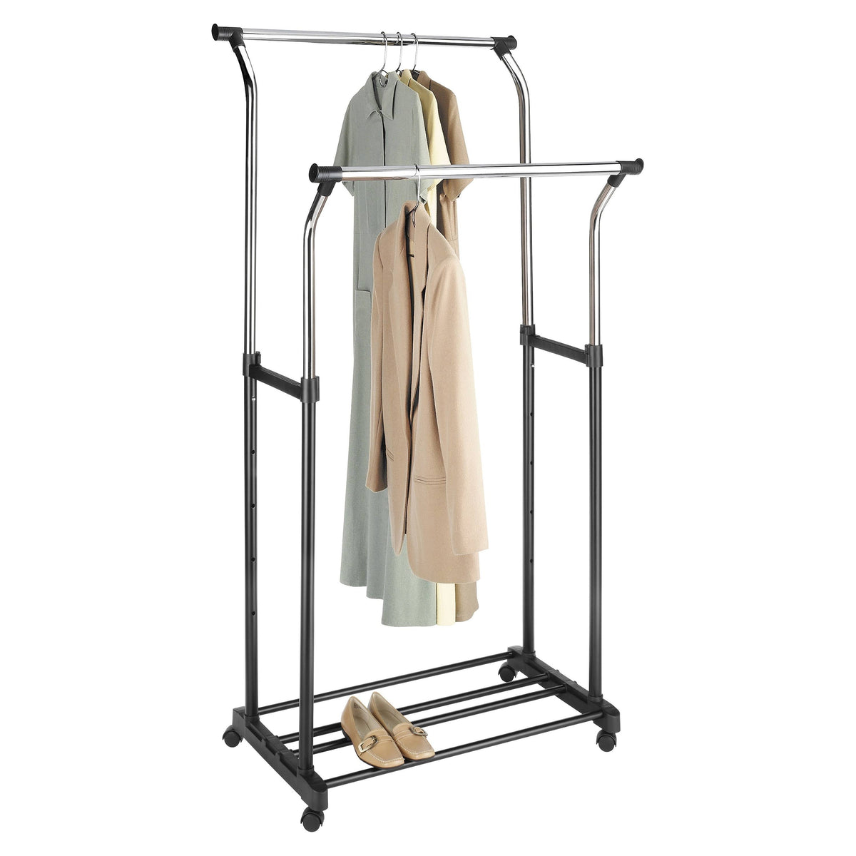Double Adjustable Garment Rack Y5853