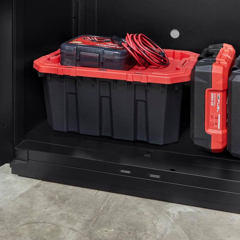 7-Piece Heavy Duty Welded Steel Garage Storage System in Black E975