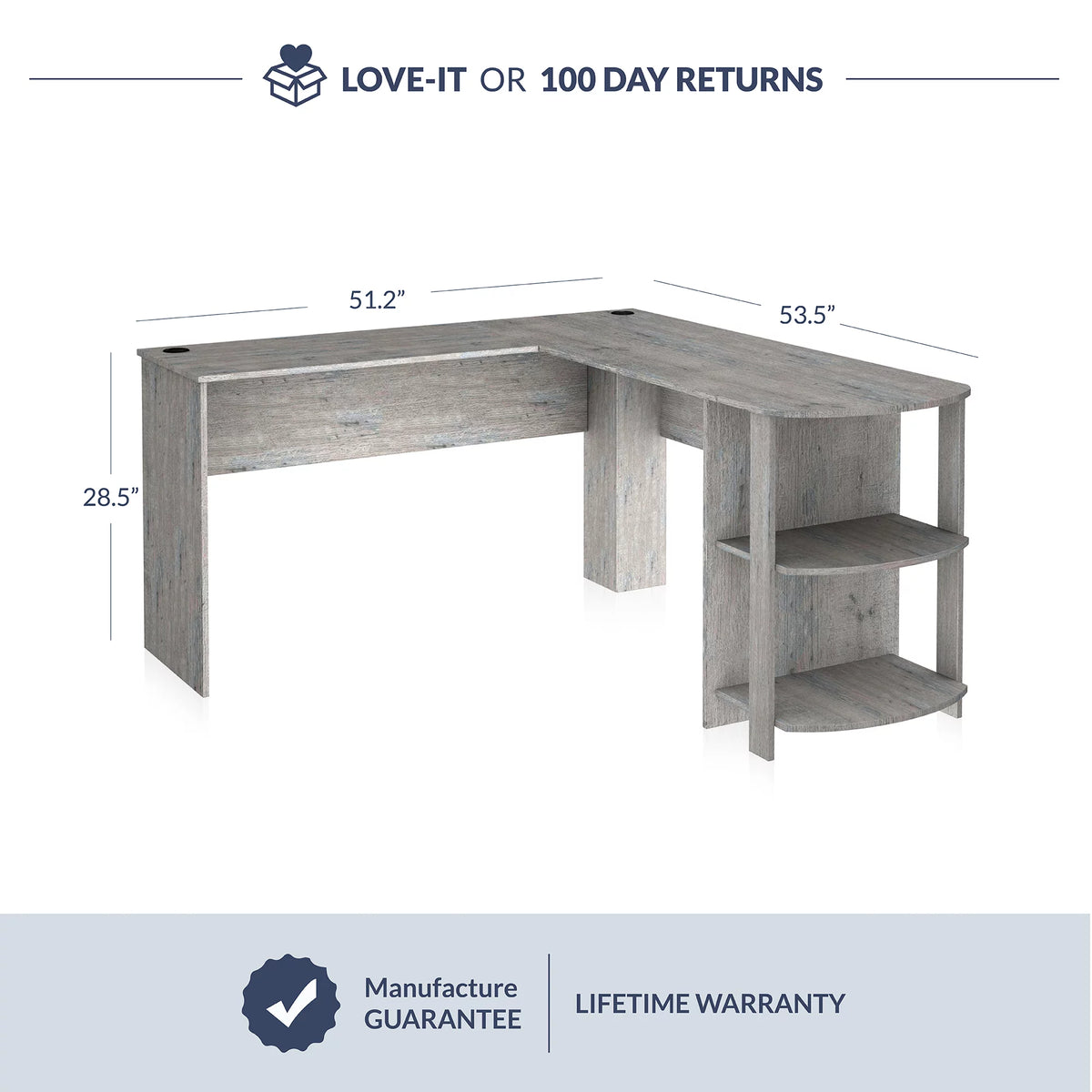 L-Shaped Computer Desk C252600