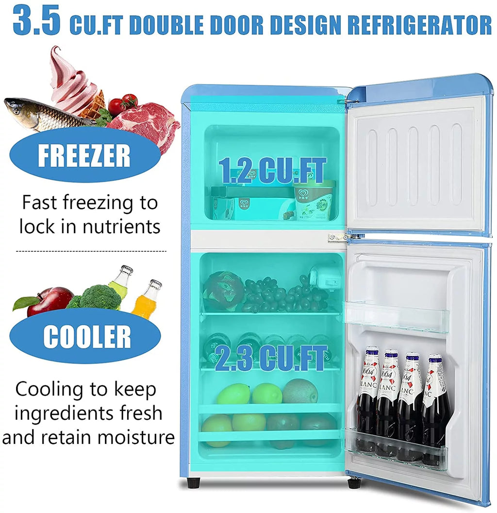 3.5cu.ft Compact Refrigerator Mini Fridge with Freezer T847833