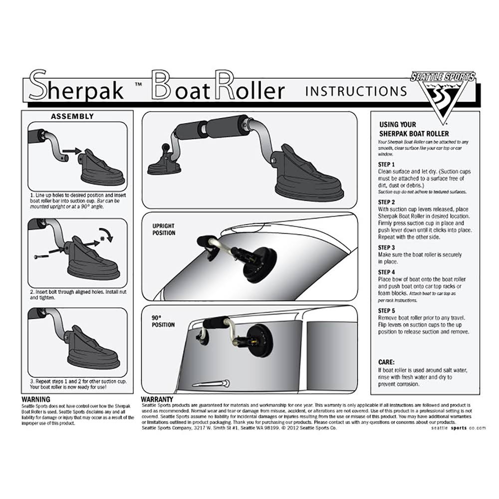 Boat Roller Kayak Load Assist 3 Pack U123