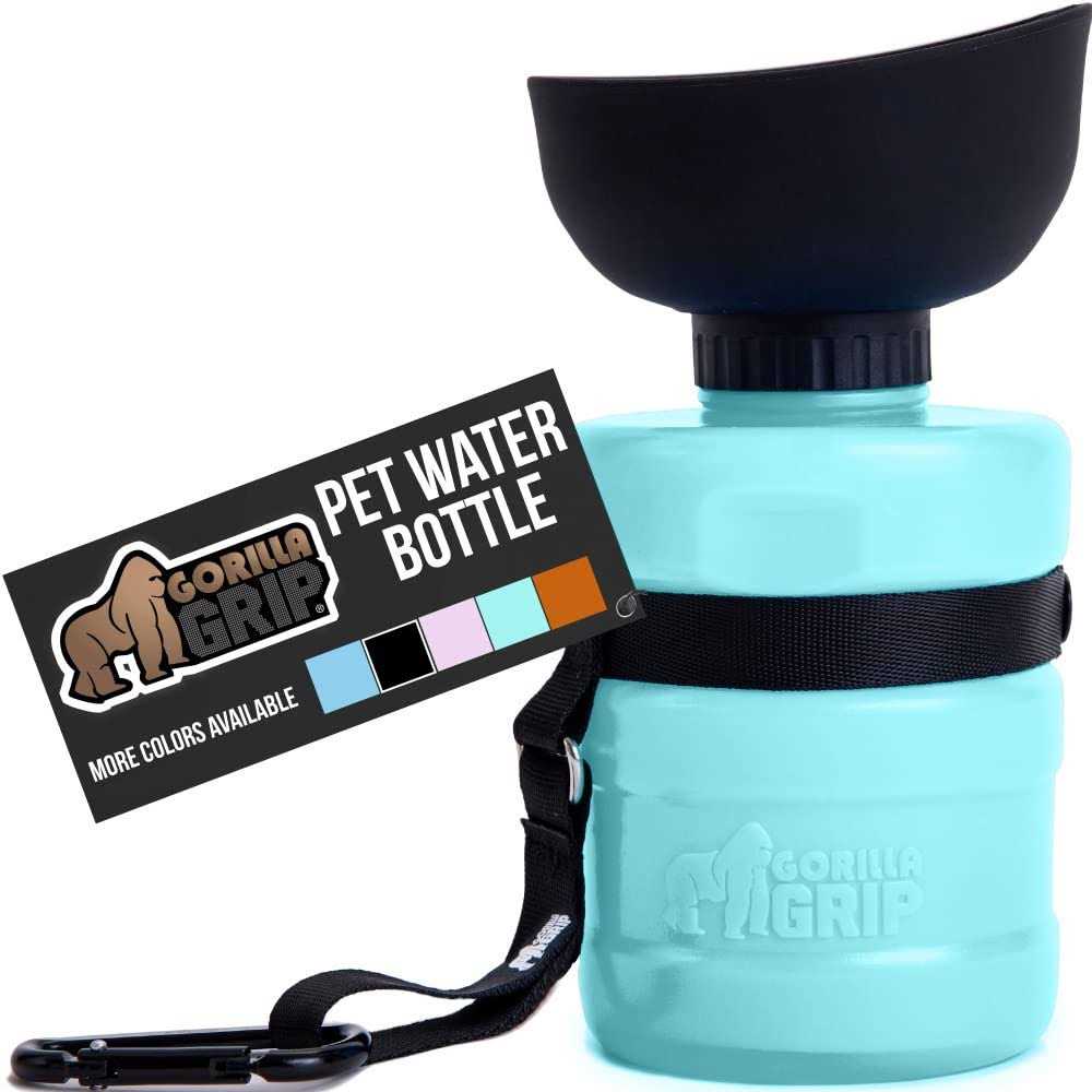 Leak Proof Portable Dog Water Bottle with Bowl Cap B4066