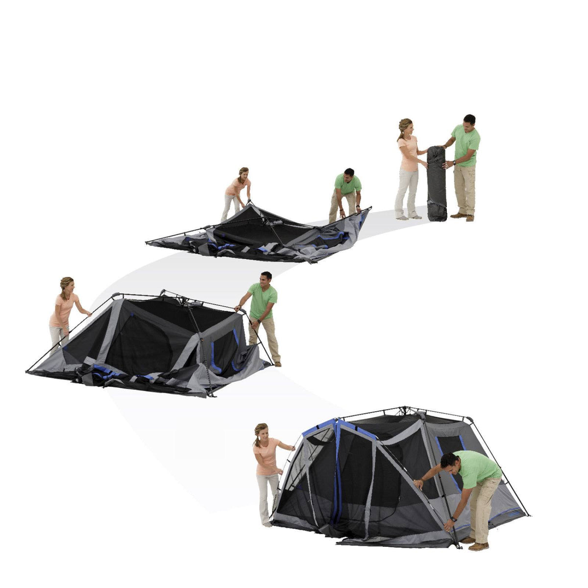 6-Person Instant Cabin Tent with Light P915