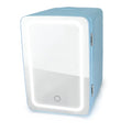 6 Can LED Lighted Mini Fridge with Mirror Door E1158