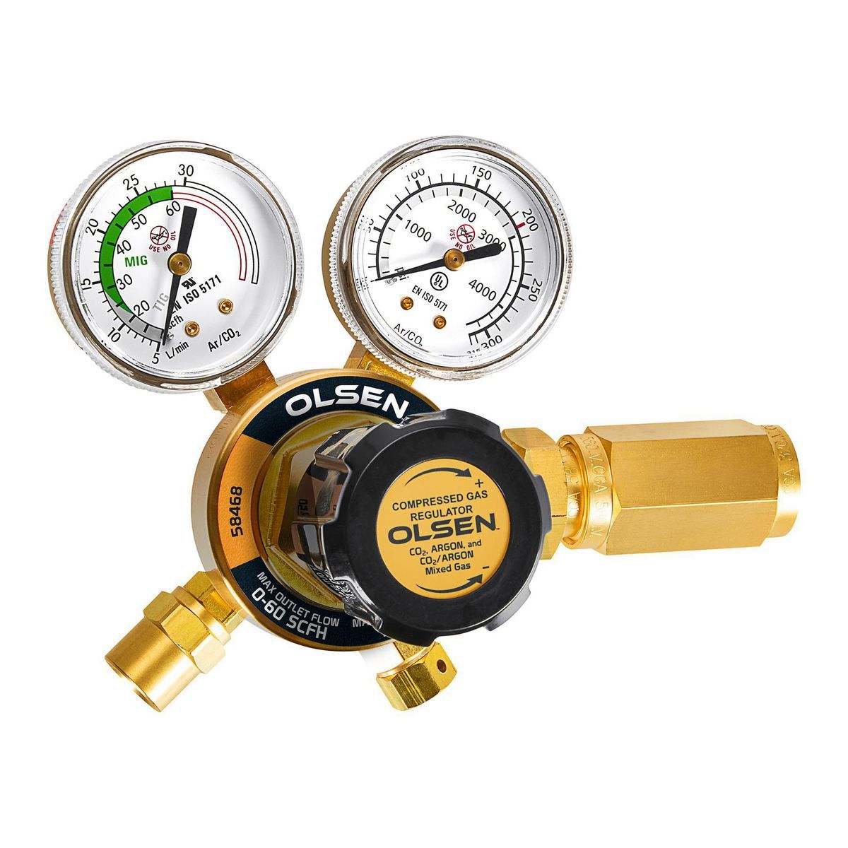 CO2/Argon Flow Gauge Regulator D9396