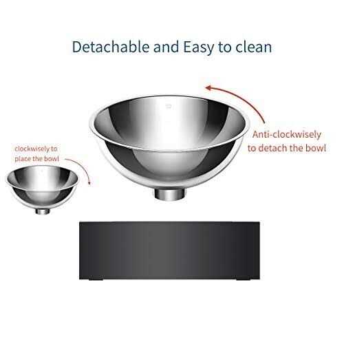 Raised Stainless Steel Dog Cat Food and Water Bowl V17752