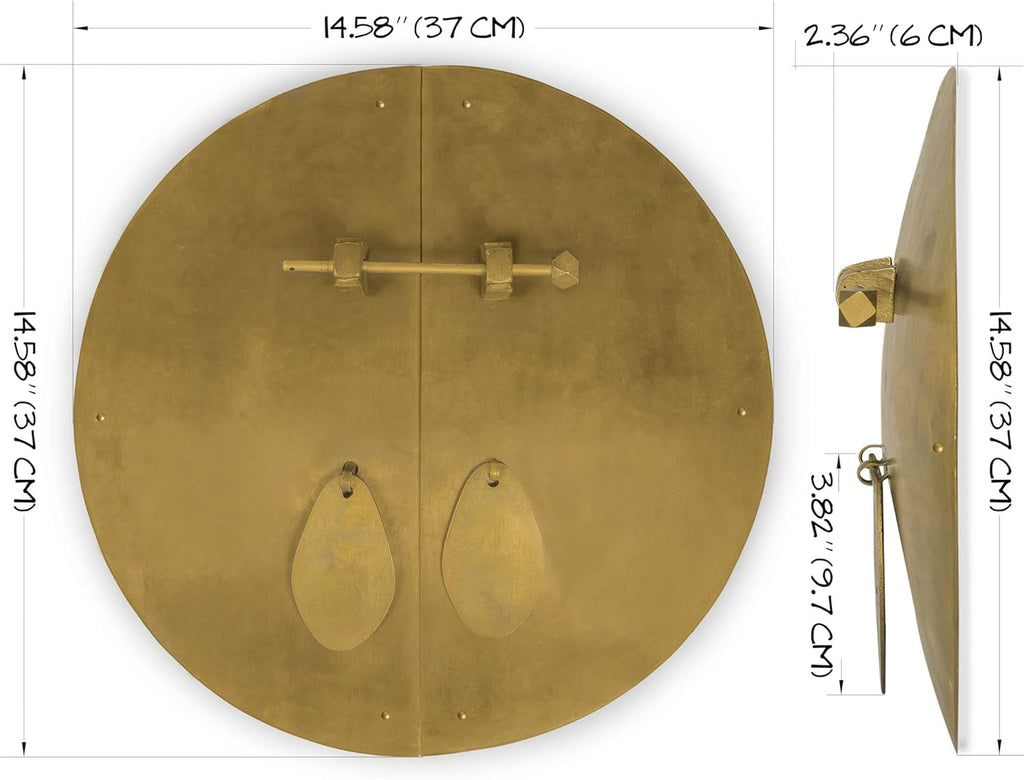 Brass Cabinet Face Plate Backplate Hardware Set M372008