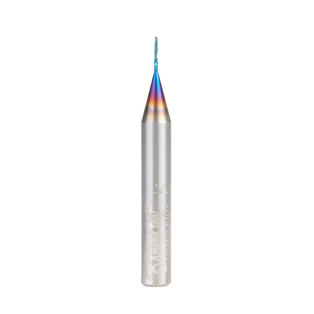 Solid Carbide Spiral CNC Router Bit 1/32 Dia 1/4 Shank E9408