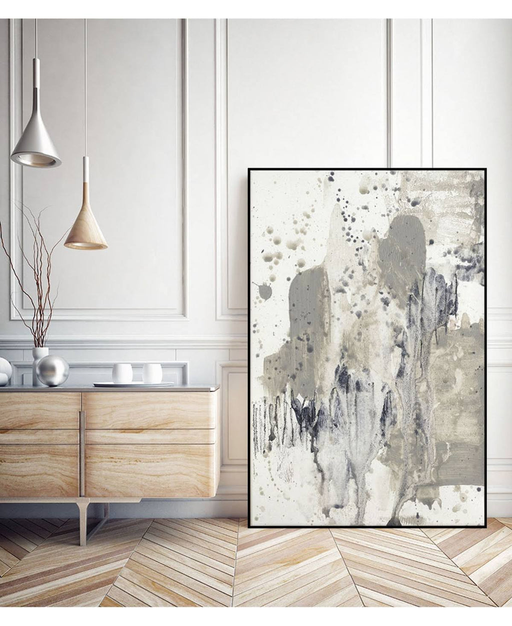 Framed Canvas Art Block D5555