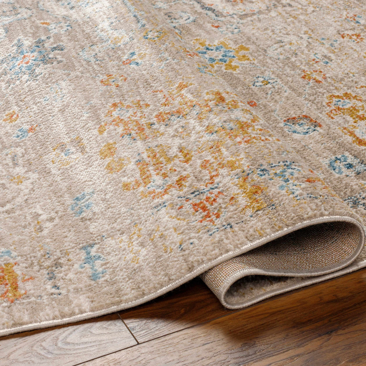 Brown Gray Beige Area Rug K191741