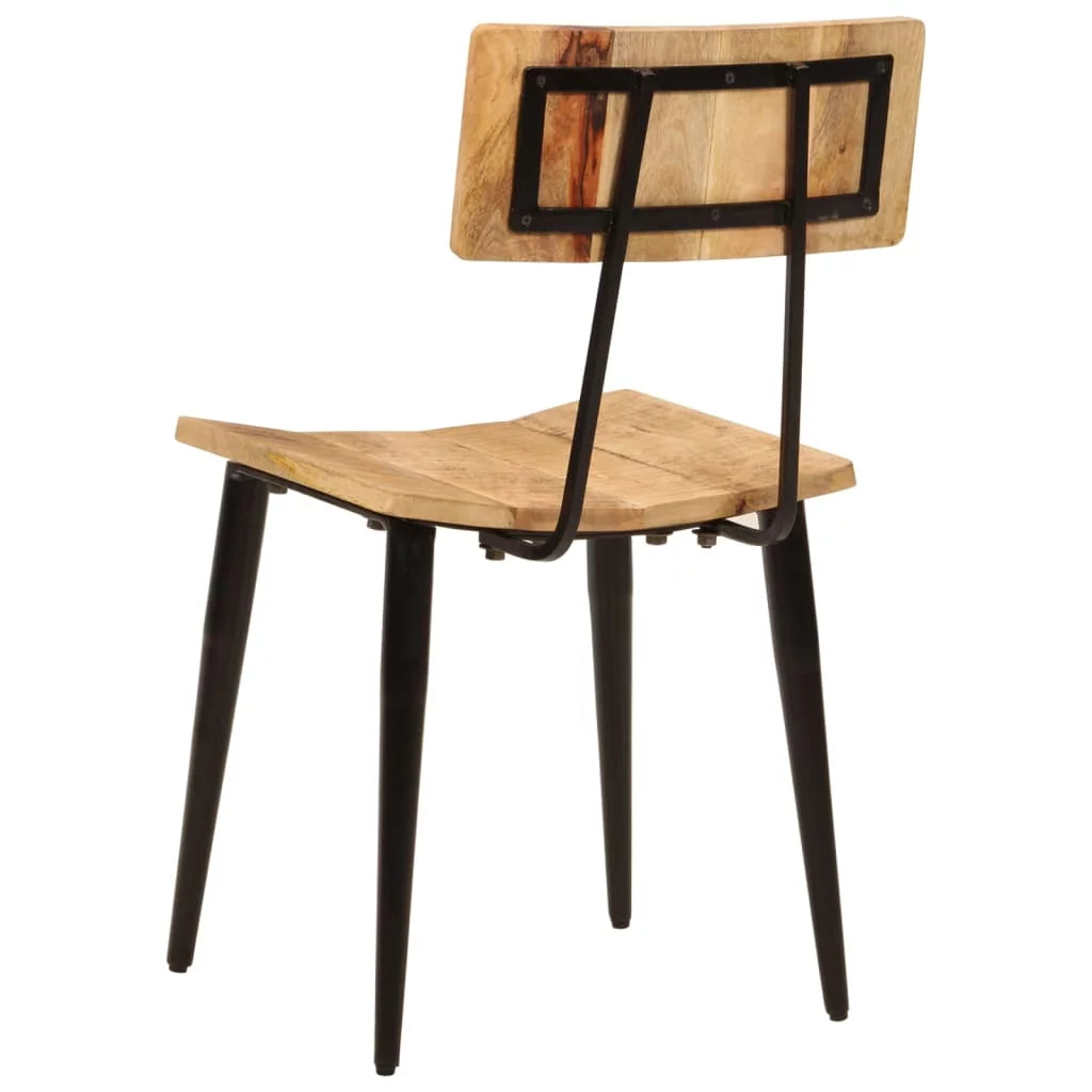 2 pcs Solid Wood Mango Dining Chairs N4766