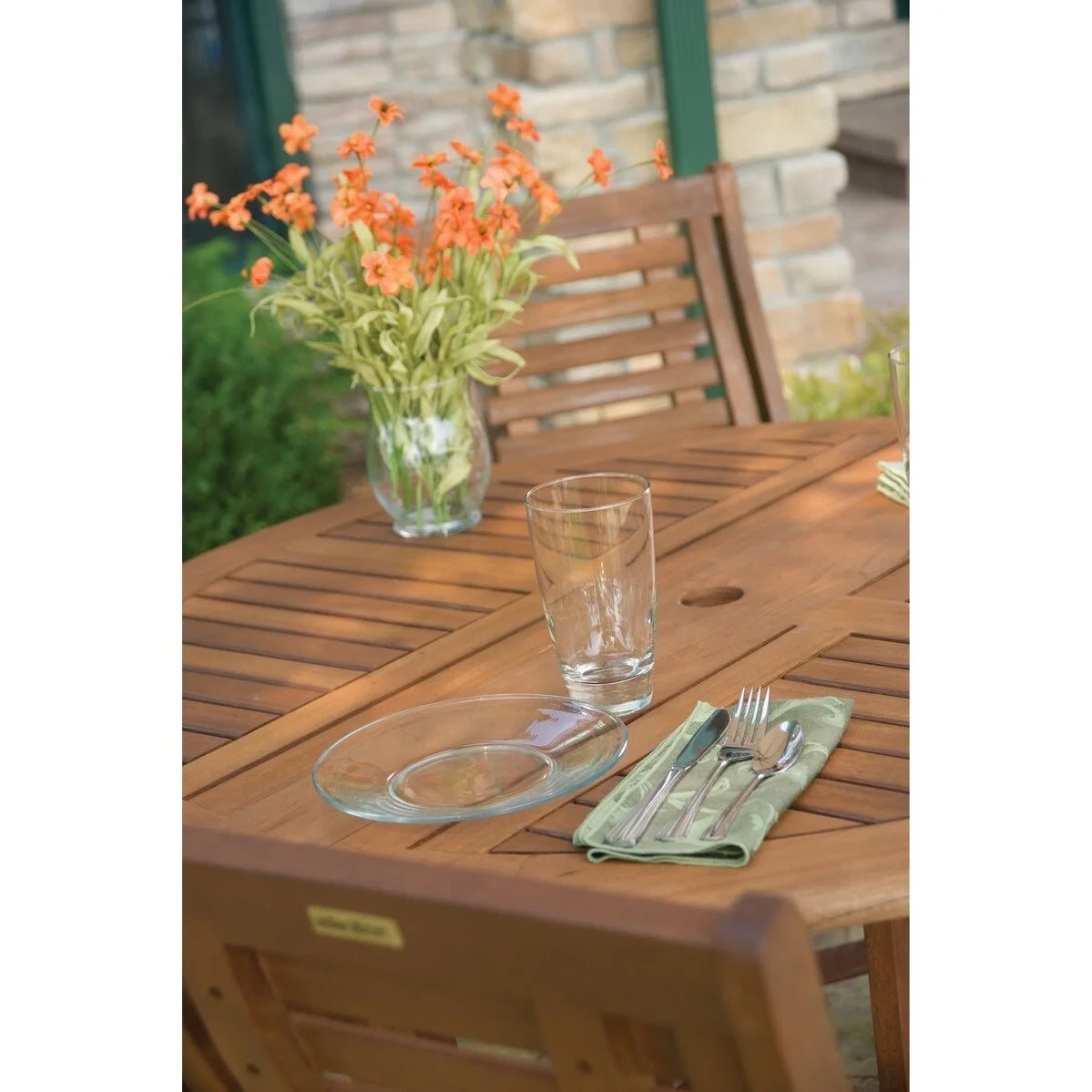 Round Folding Outdoor Dining Table 43 inches Y714516