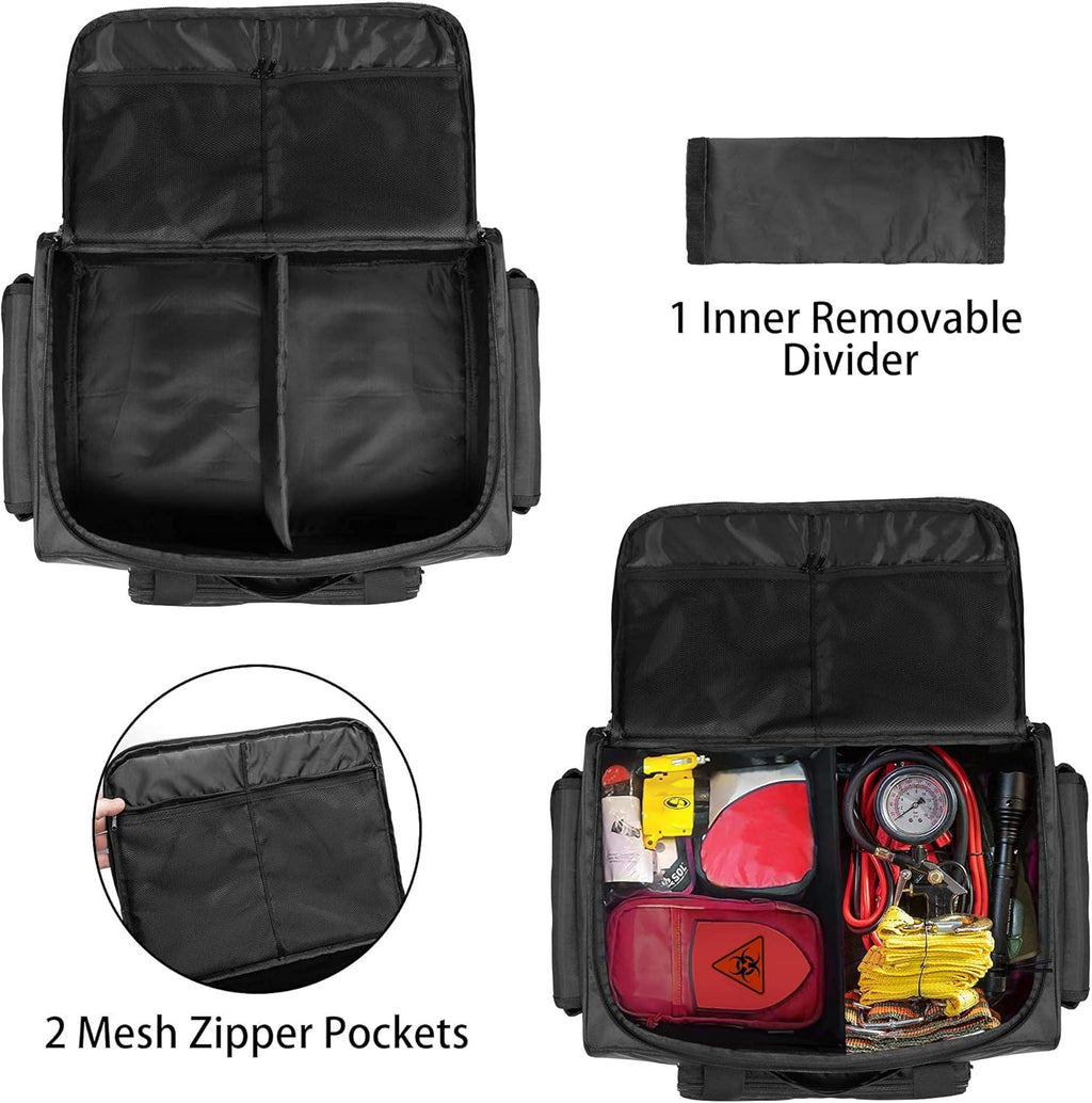 Black Underseat Truck Storage Organizer with Detachable Divider I341