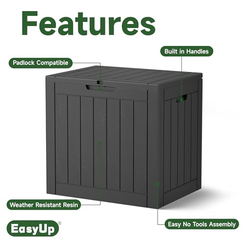 75 Gallon Waterproof Resin Outdoor Storage Box T5433