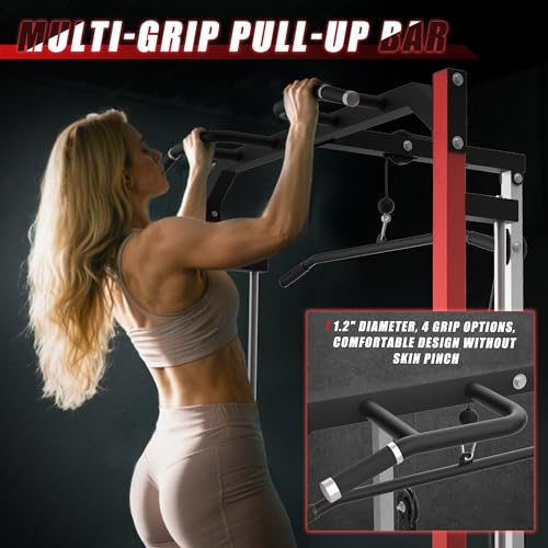 Compact Smith Machine Home Gym with LAT Pulldown A230