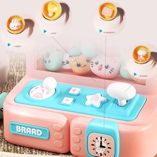 Mini Claw Machine Electronic Arcade Candy Grabber with Sound & 20 Mini Plush Toys K35482