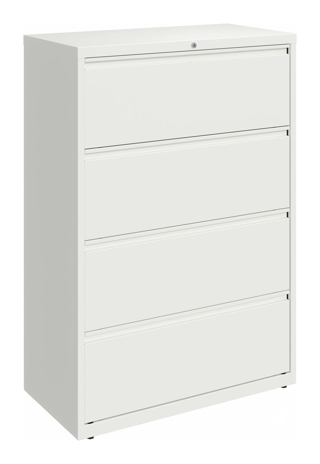 36 Inch Wide 4 Drawer Metal Lateral File Cabinet White V97188