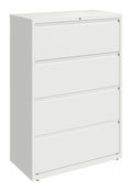 36 Inch Wide 4 Drawer Metal Lateral File Cabinet White V97188