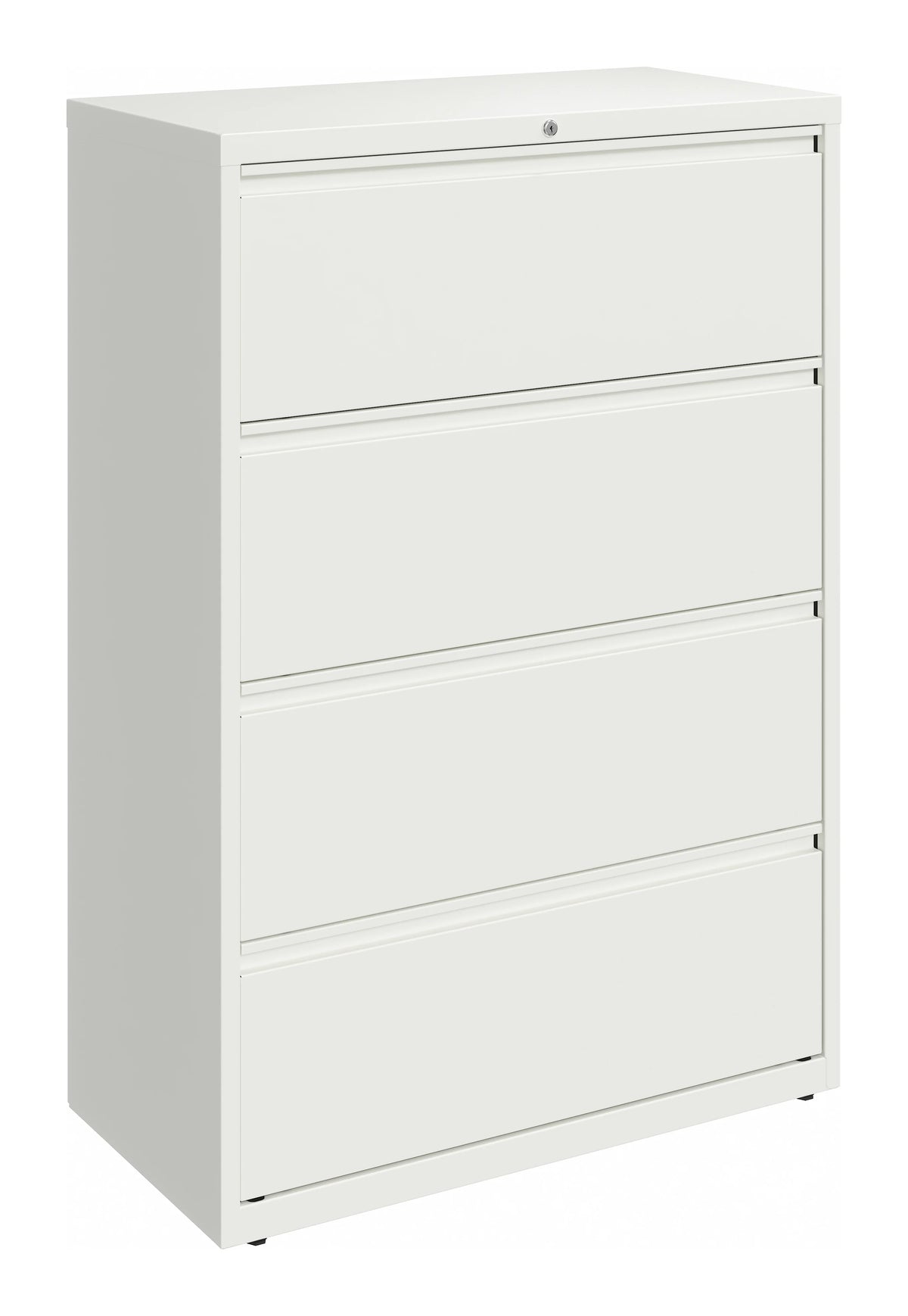 36 Inch Wide 4 Drawer Metal Lateral File Cabinet White V97188