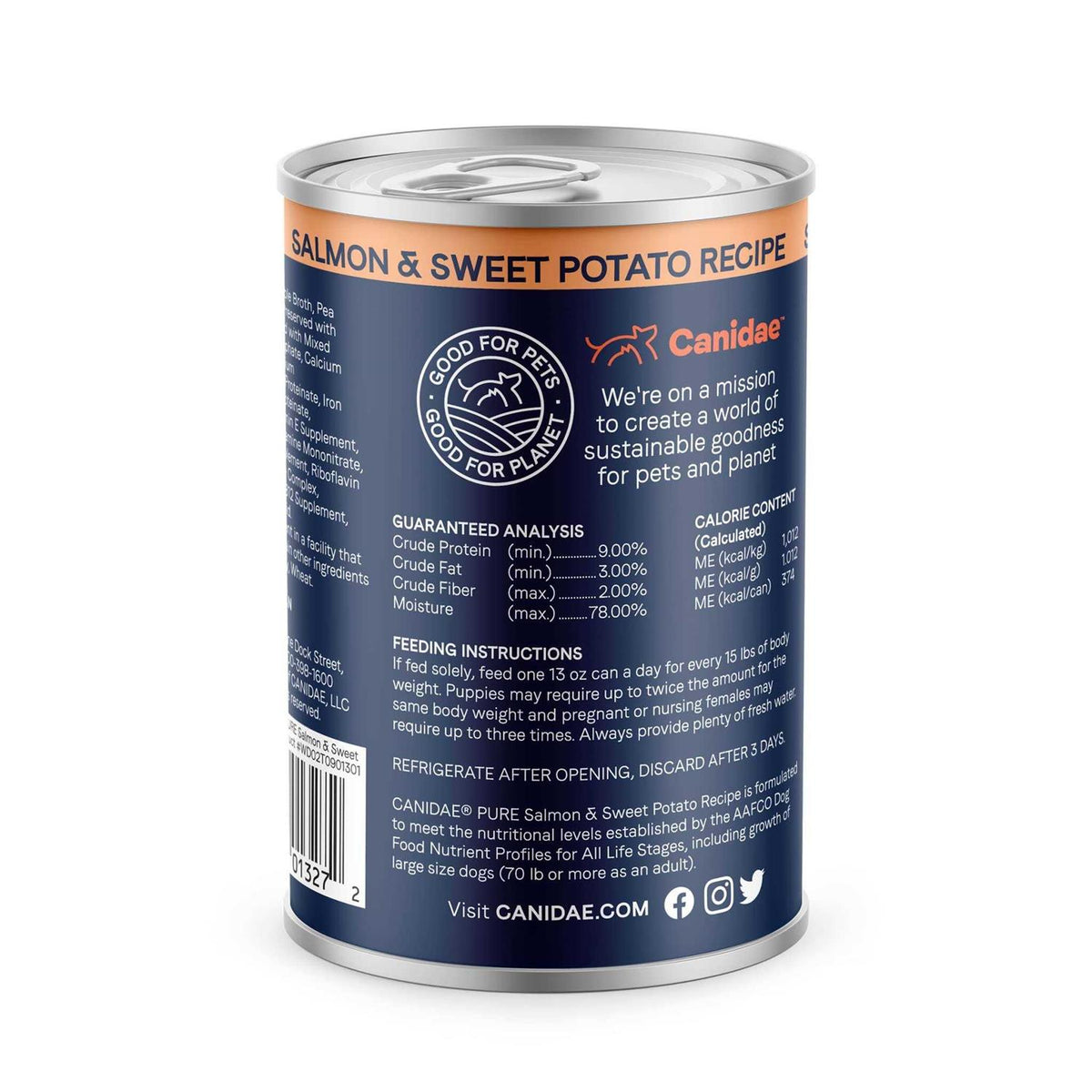 Grain-Free Salmon & Sweet Potato Canned Dog Food N415
