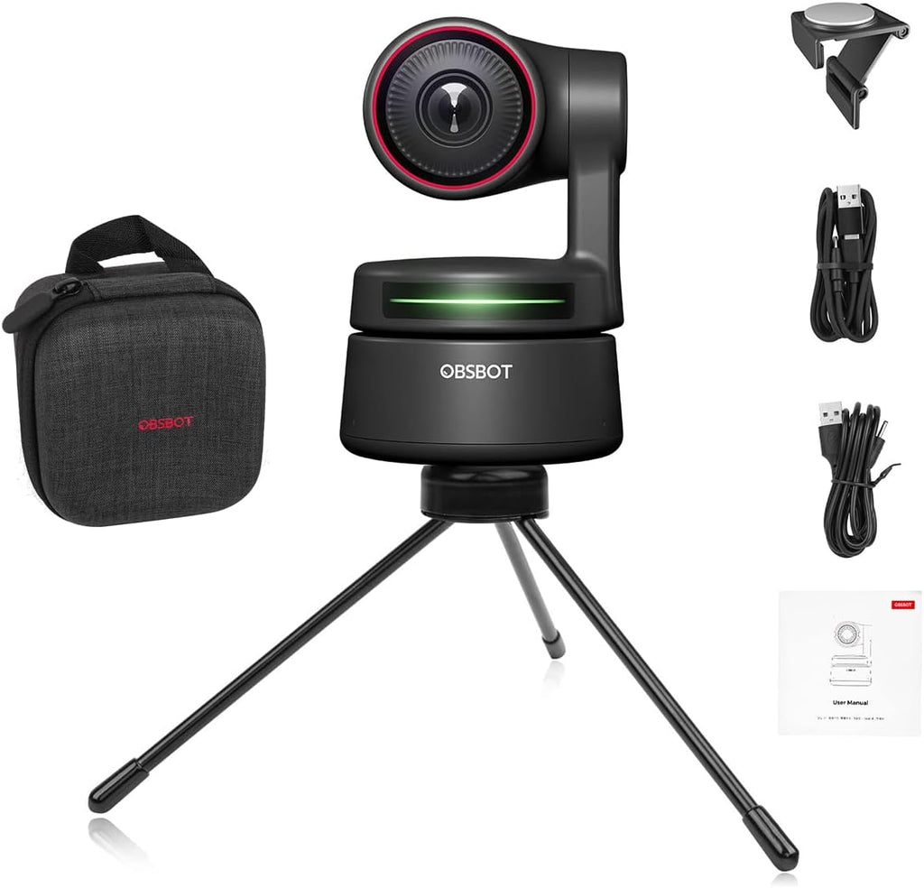 4K PTZ Webcam with Dual Omni-Directional Mic 4X Zoom V735