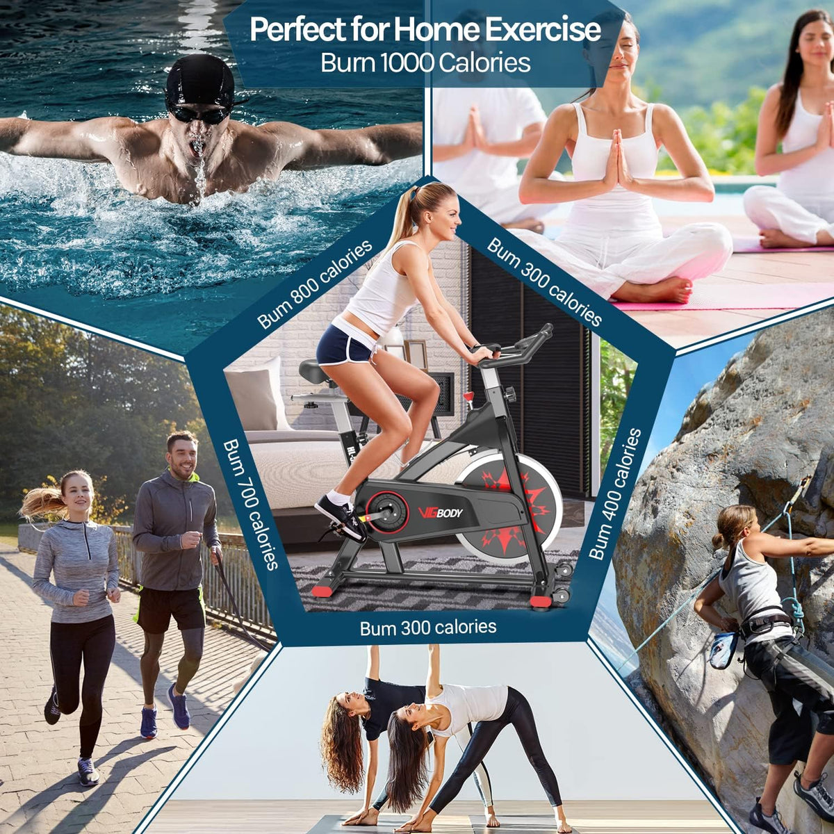 Adjustable Indoor Cycling Bike E979971