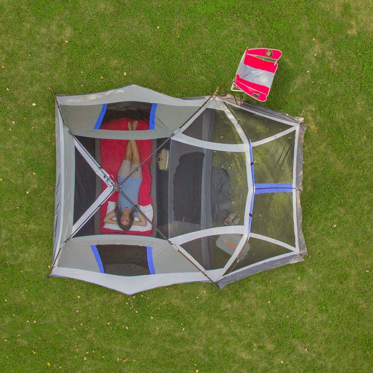 6-Person Instant Cabin Tent with Light P915