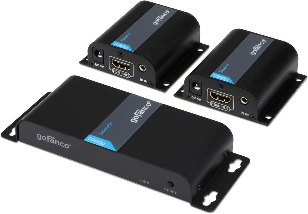 130ft 1080p 1x2 HDMI Extender Splitter Over Ethernet Cable with IR Remote Control G340