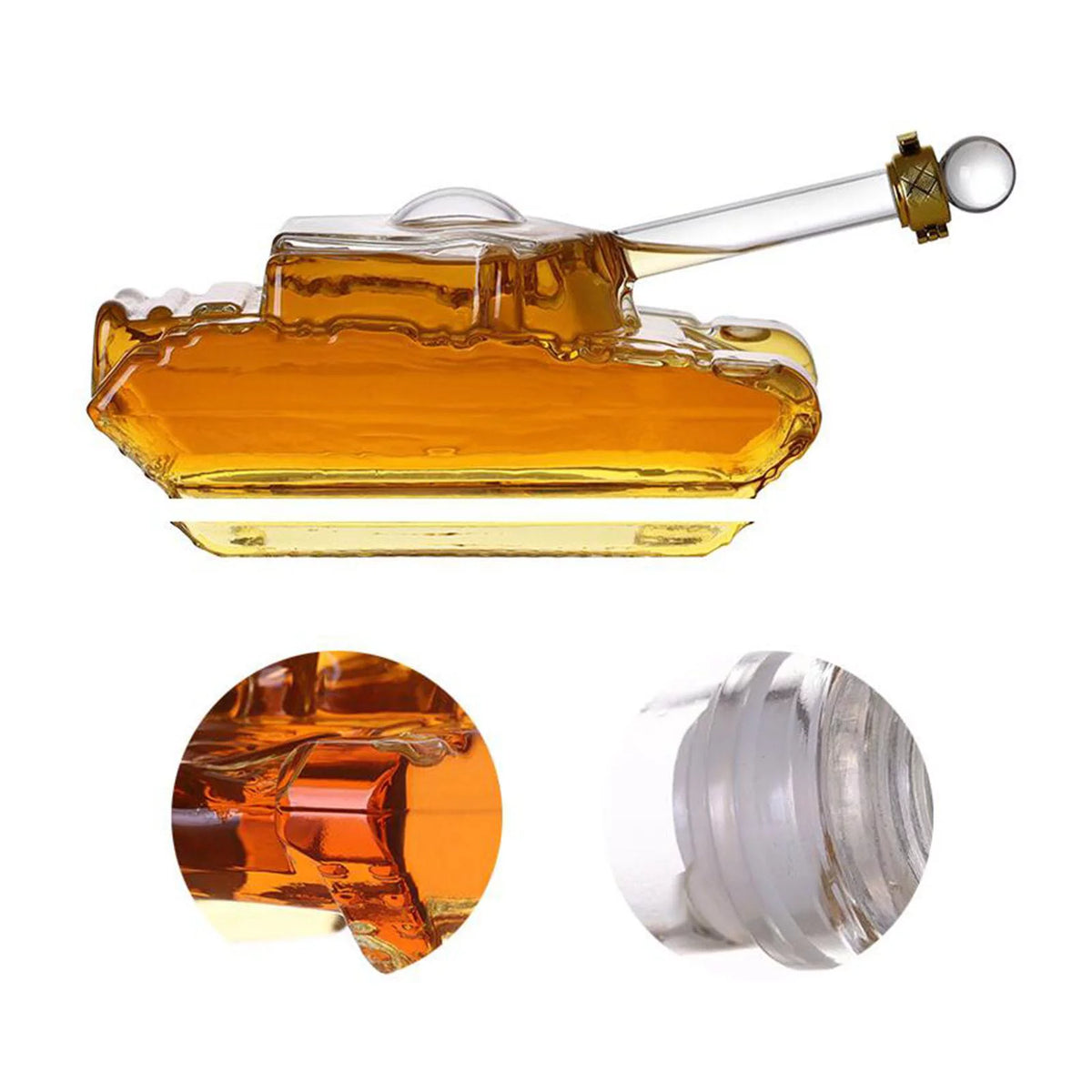 Tank Shaped Clear Decanter V4905