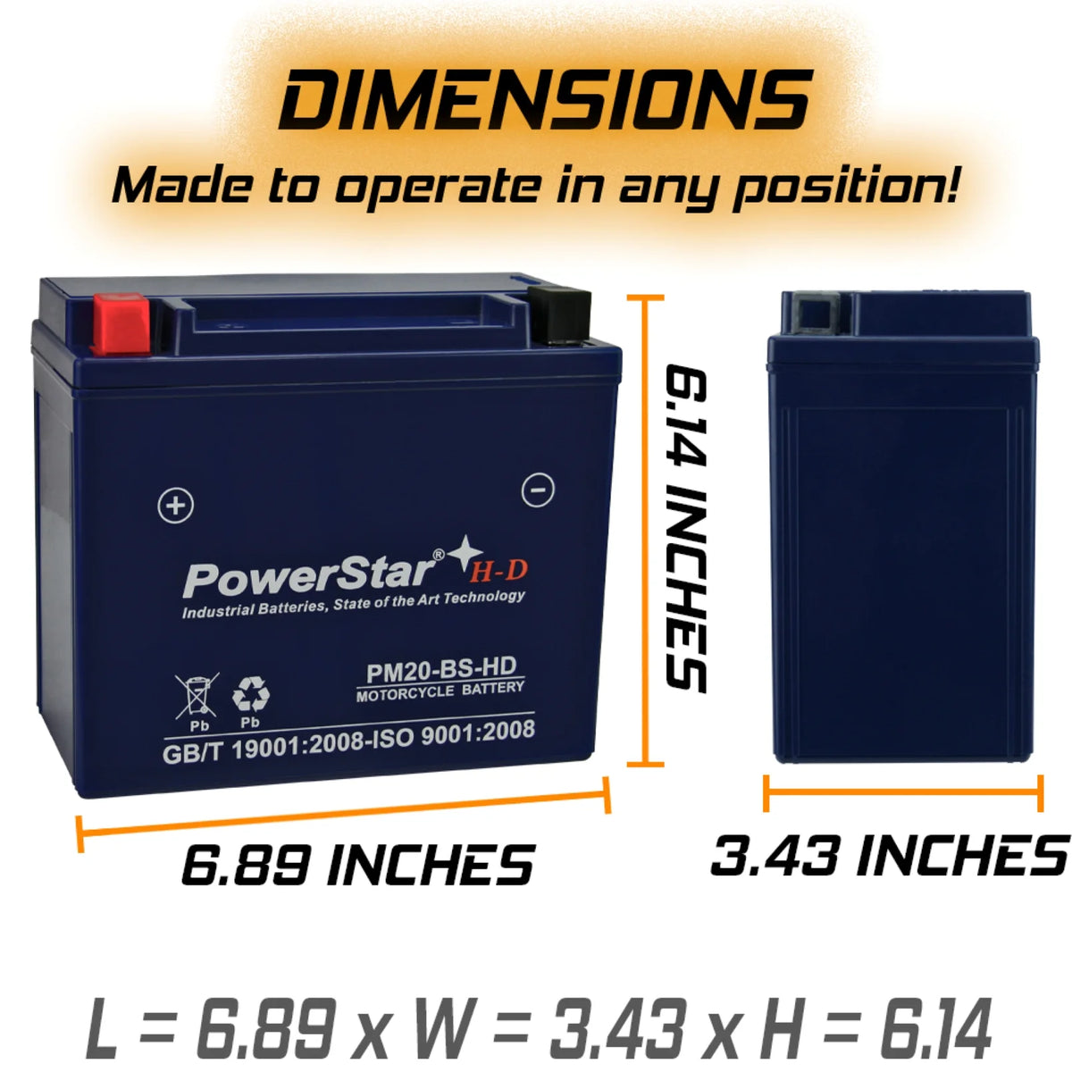 Battery for Harley-Davidson 1340cc Softail 1988 K2222