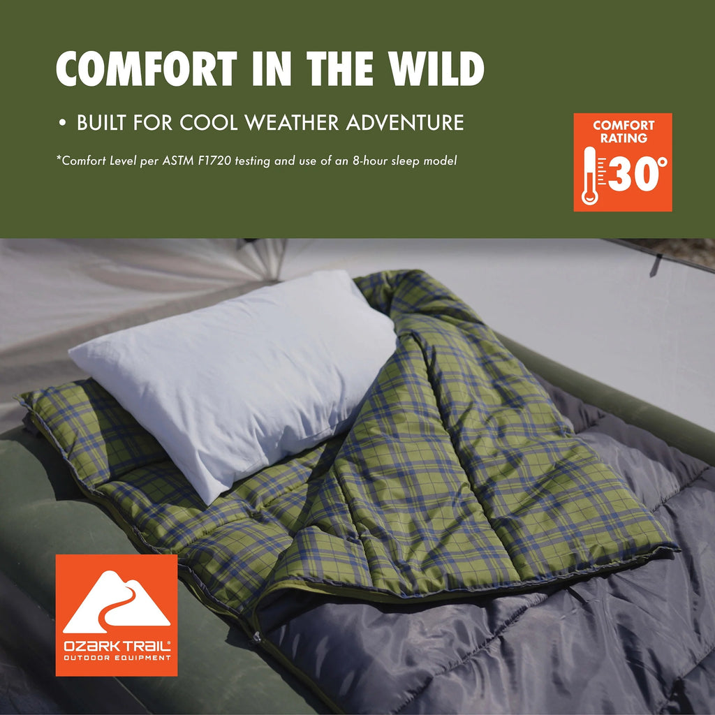 Oversized 30-Degree Rectangular Sleeping Bag H185