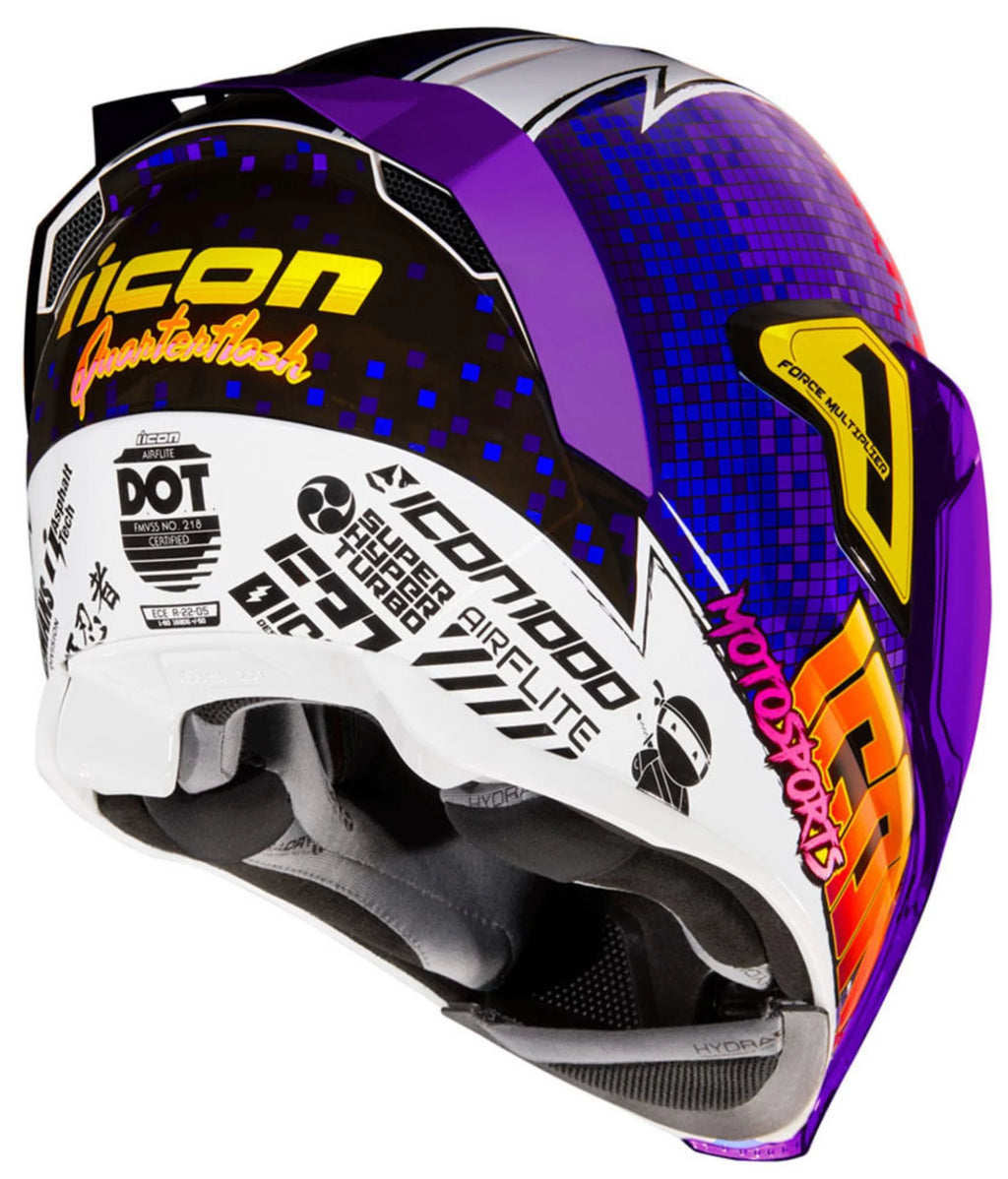 Purple Motorcycle Helmet 3XL W93263