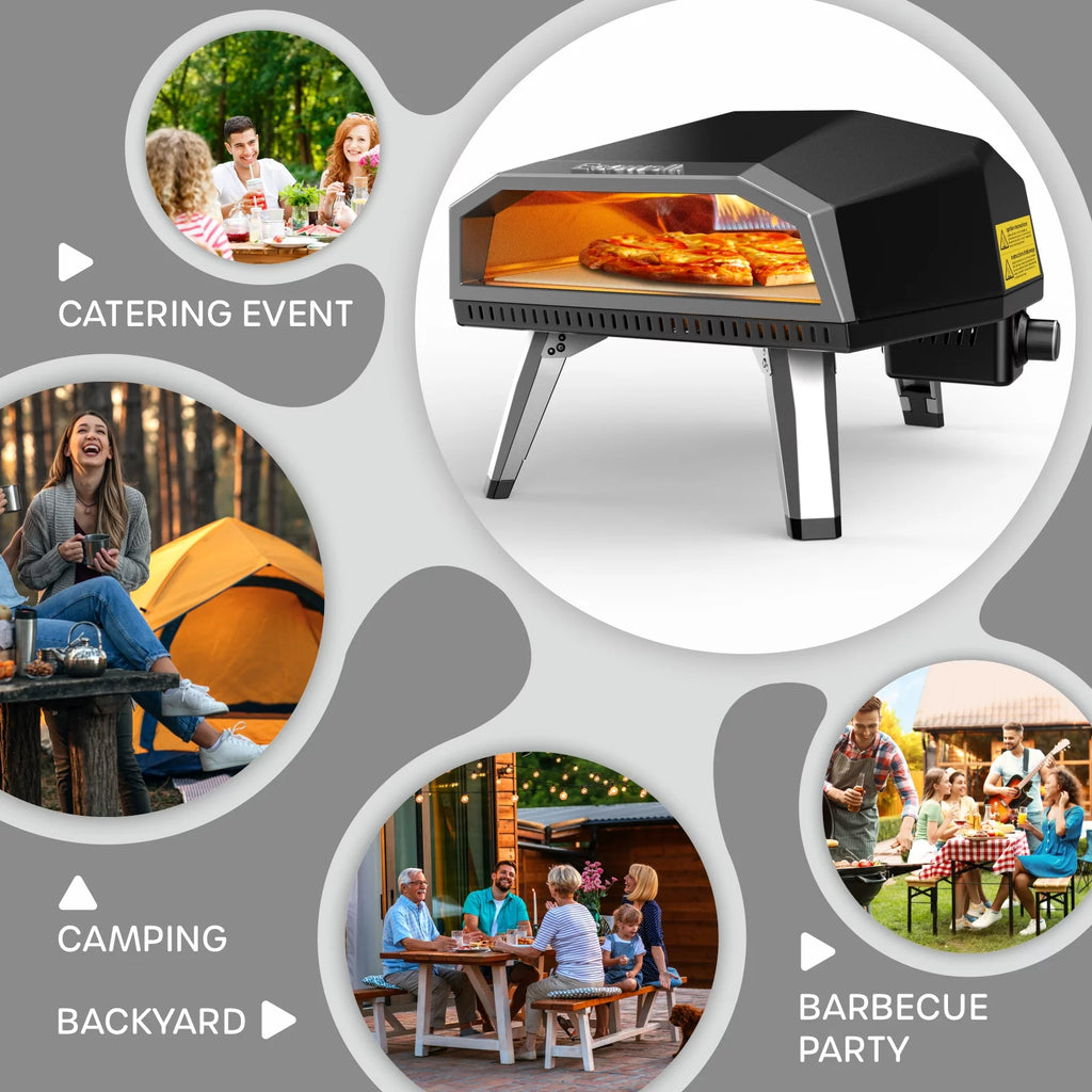 12” Gas Outdoor Pizza Oven and Accessories D928