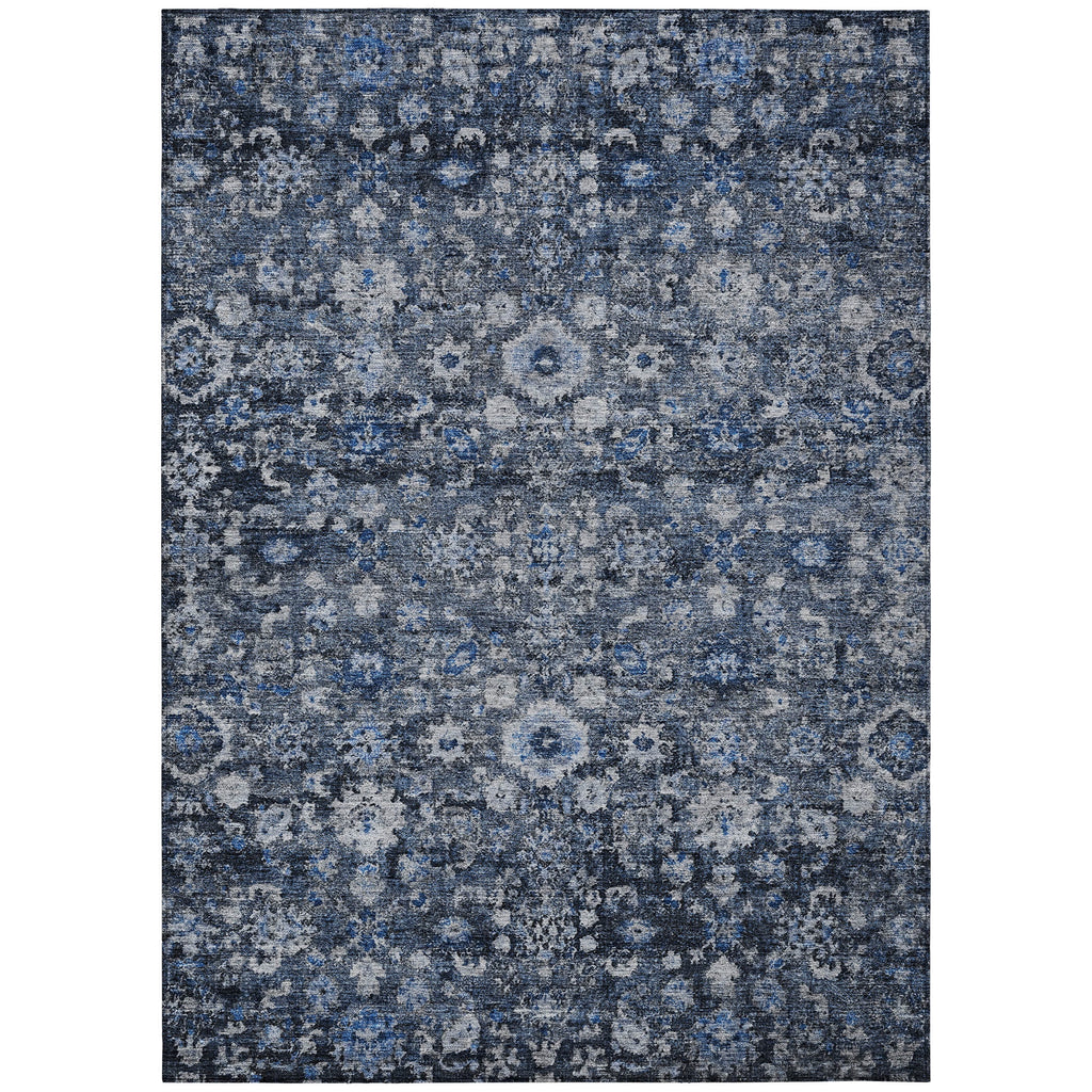 Blue 9' x 12' Indoor Outdoor Area Rug Z5260