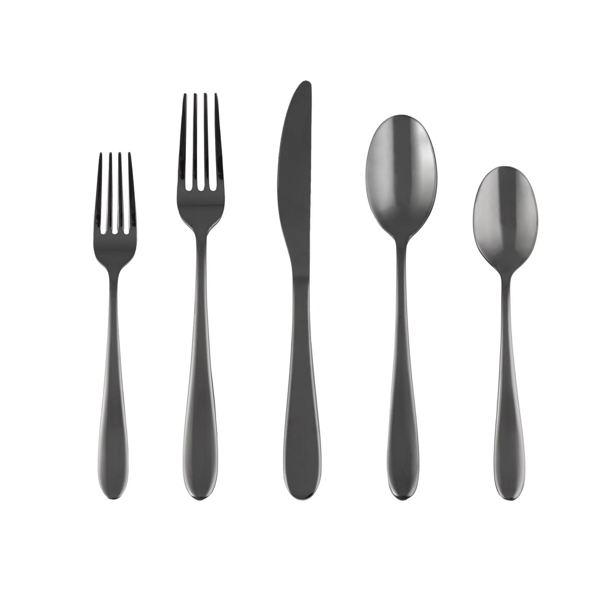 Black 20-Piece Flatware Set E761416