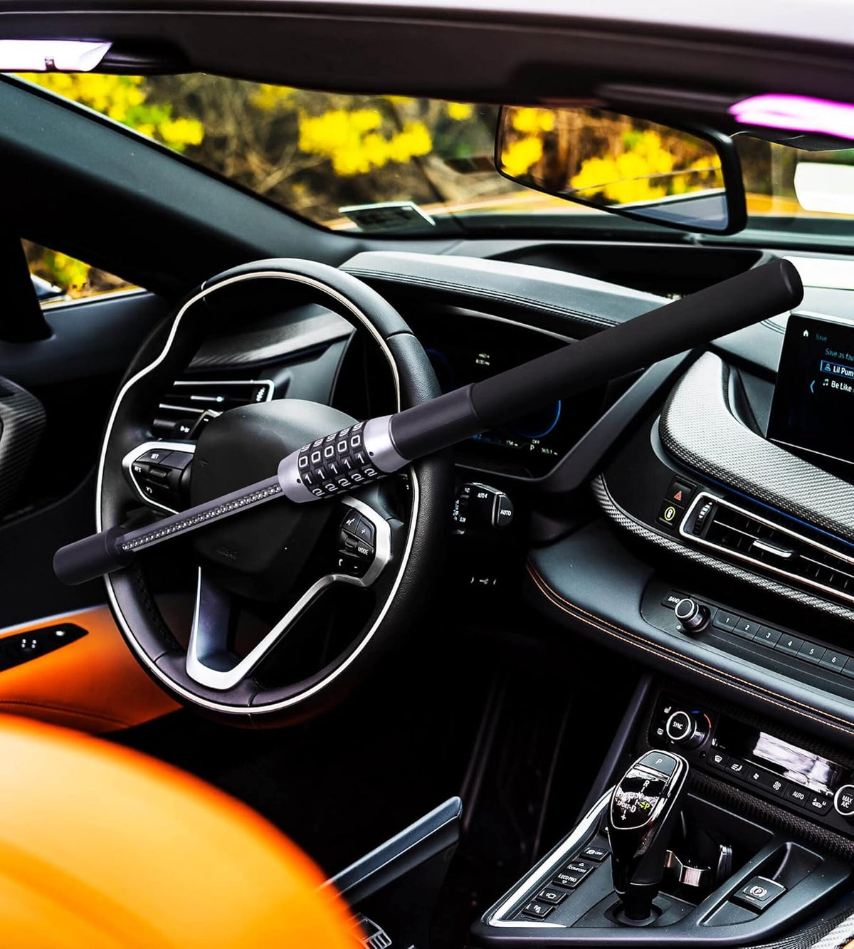 Steering Wheel Lock Anti Theft Extendable Heavy Duty Universal Car Truck SUV Q262