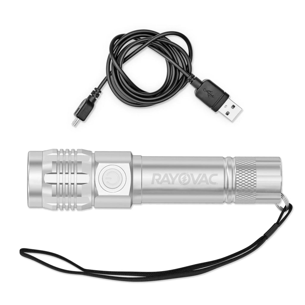 Metal Rechargeable LED Flashlight 300 Lumens K2984