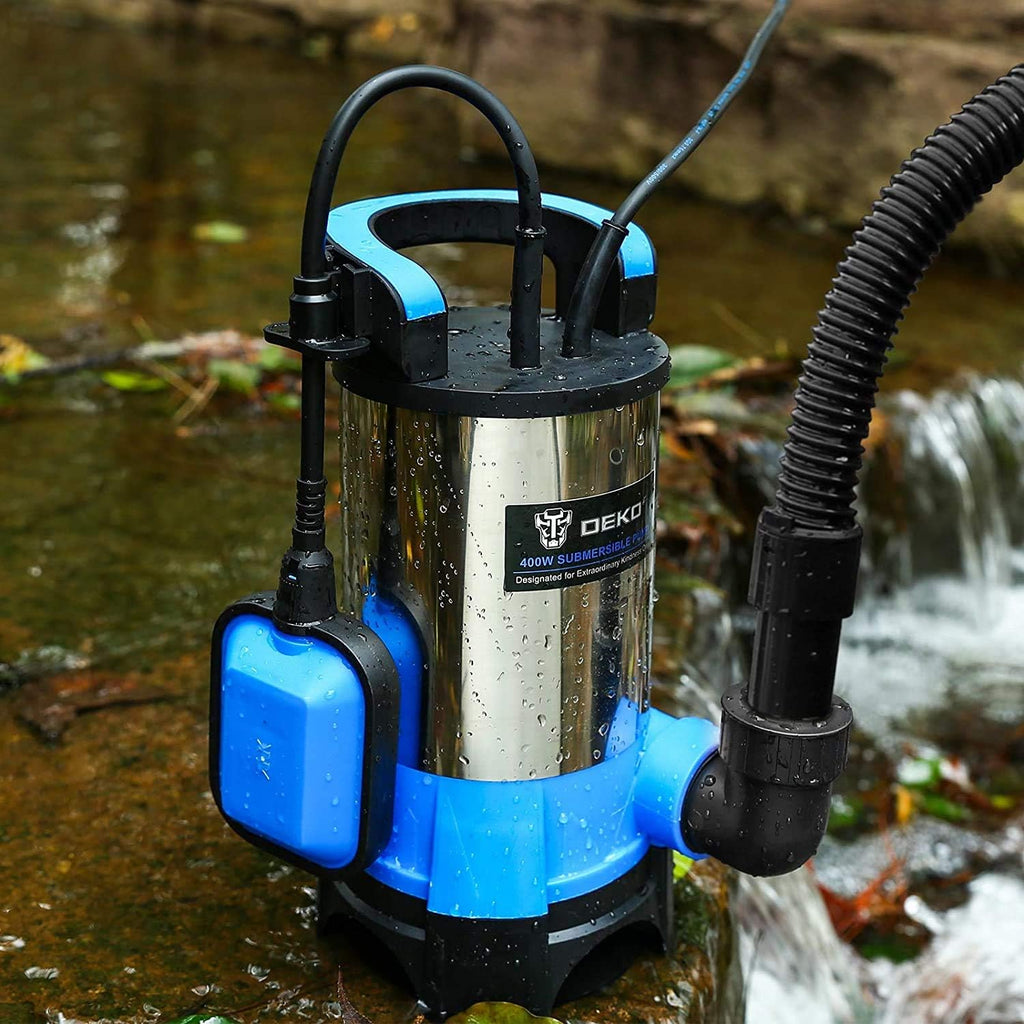 400W 1/2HP Portable Submersible Sump Pump with Float Switch and 16ft Cable I769