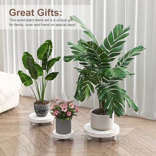 3 Pcs Wood Plant Stand G93790