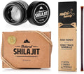 Shilajit Resin 20 Gram Supplement with Fulvic Acid & Trace Minerals & Honey Sticks 7 Count P7126