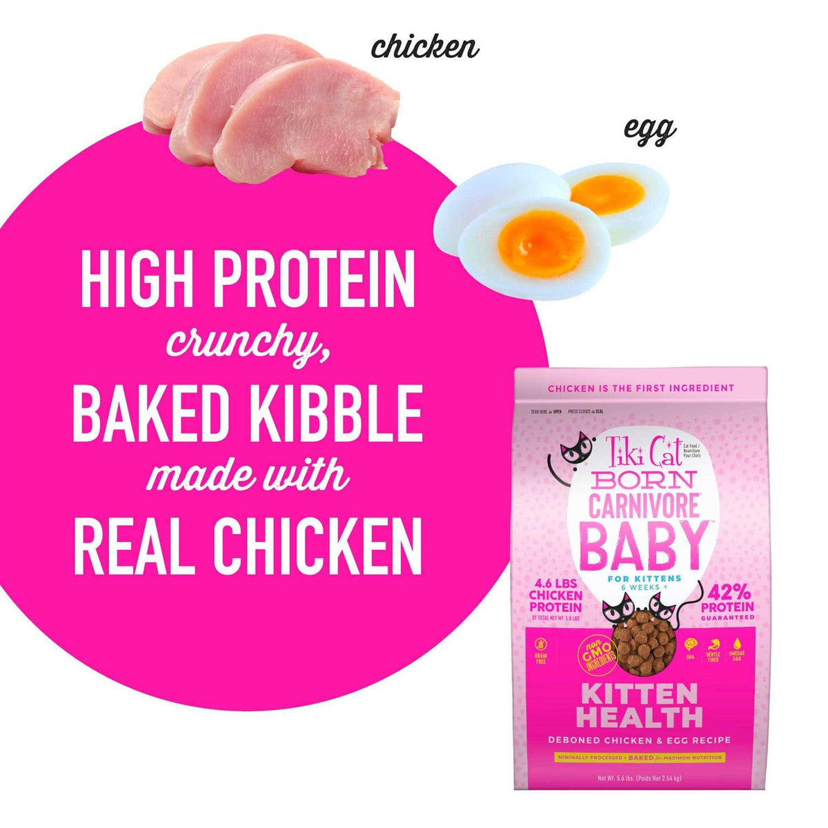 Chicken & Egg Kitten Dry Food T93855