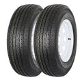 ST205/75R14 8-Ply Trailer Tire with Rim Set of 2 H3936