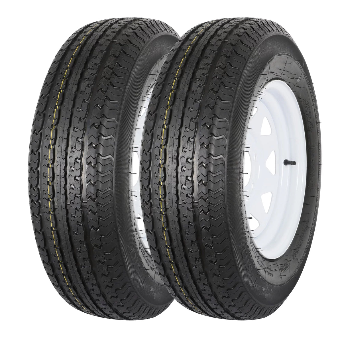 ST205/75R14 8-Ply Trailer Tire with Rim Set of 2 H3936