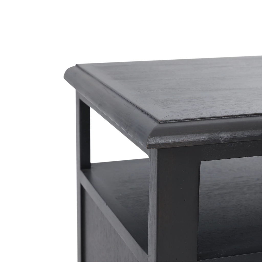 Acacia Wood and Cane Nightstand G12828