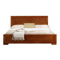 Wooden Platform Bed Cherry Twin Size F477115