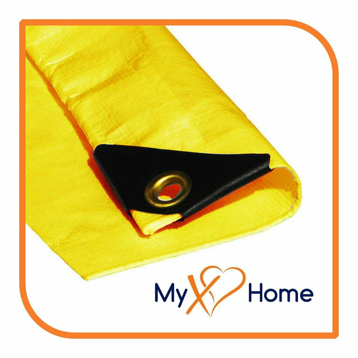 14 x 16 Yellow 12 Mil Heavy Duty Tarp P282754