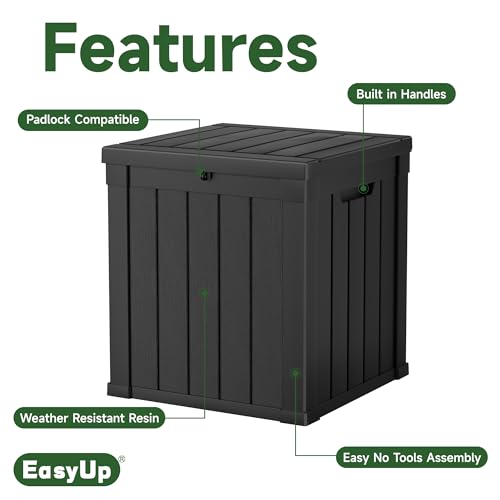 75 Gallon Waterproof Resin Outdoor Storage Box T5433
