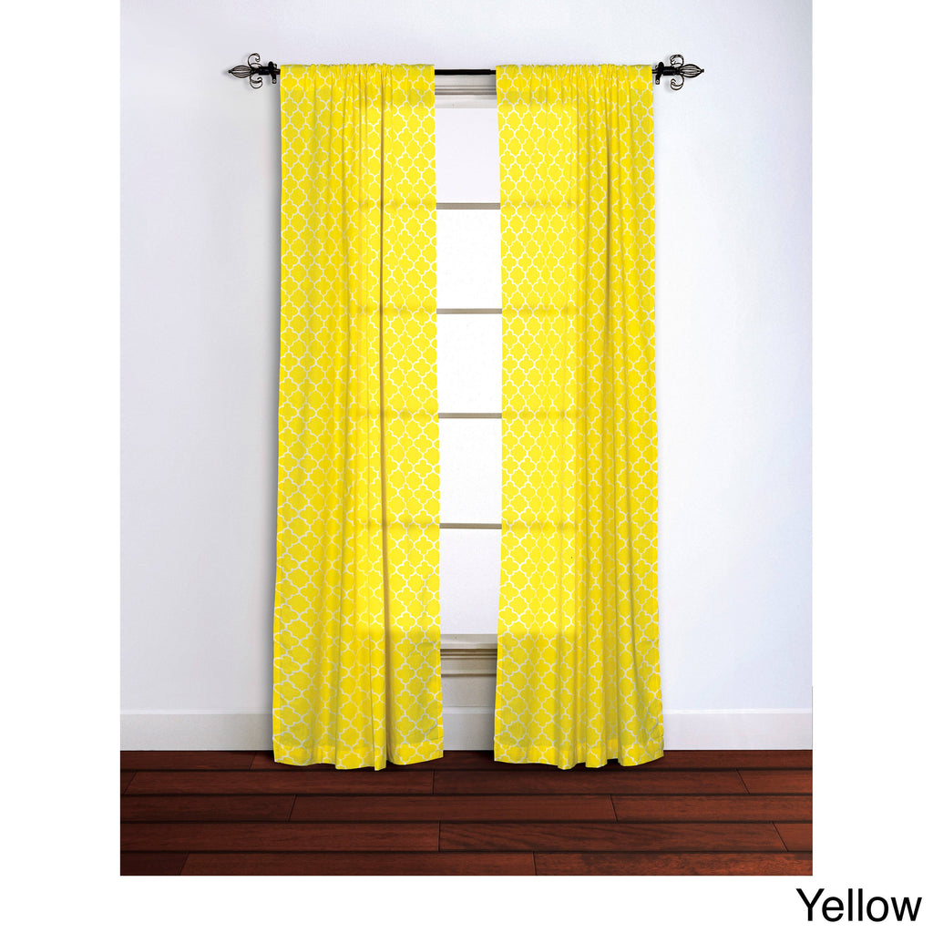 Cotton Window Panel 42x84 in Emerald O4051